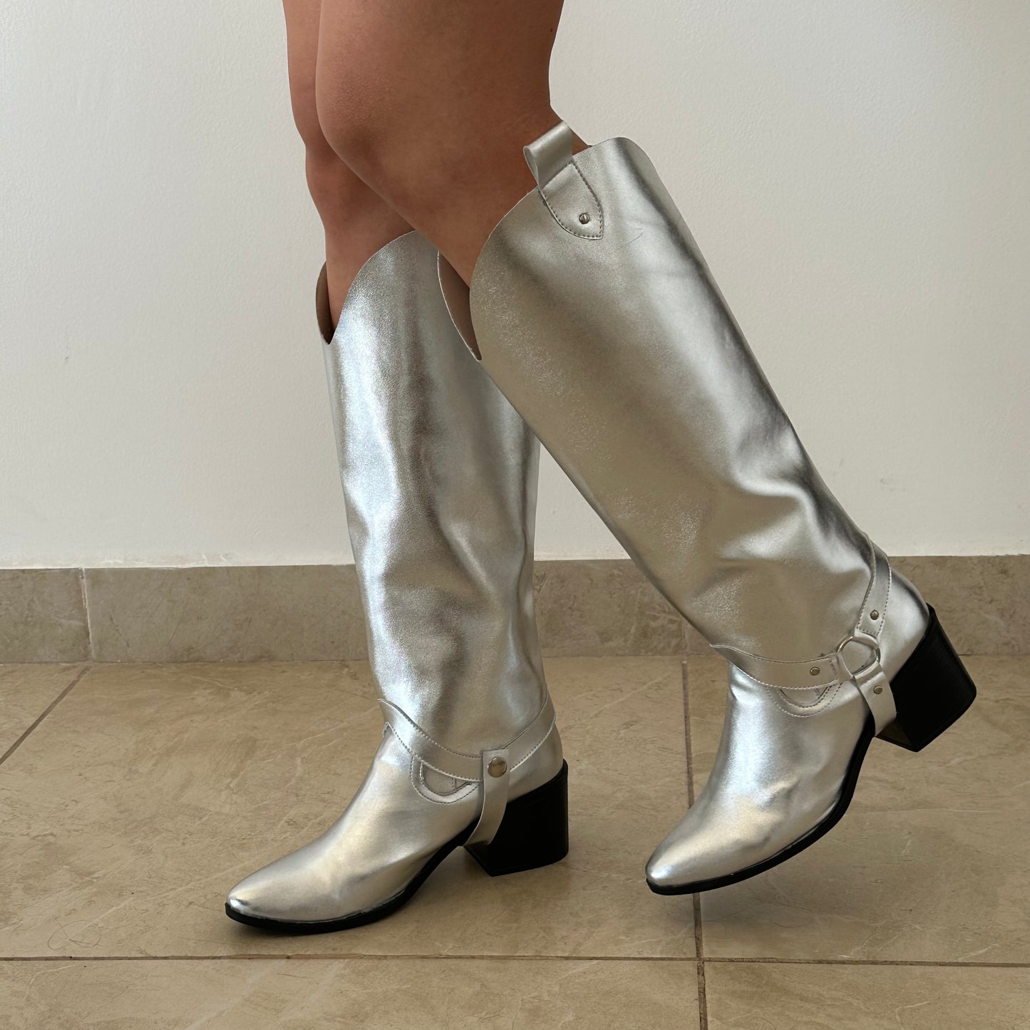 Texas Boots Plateado