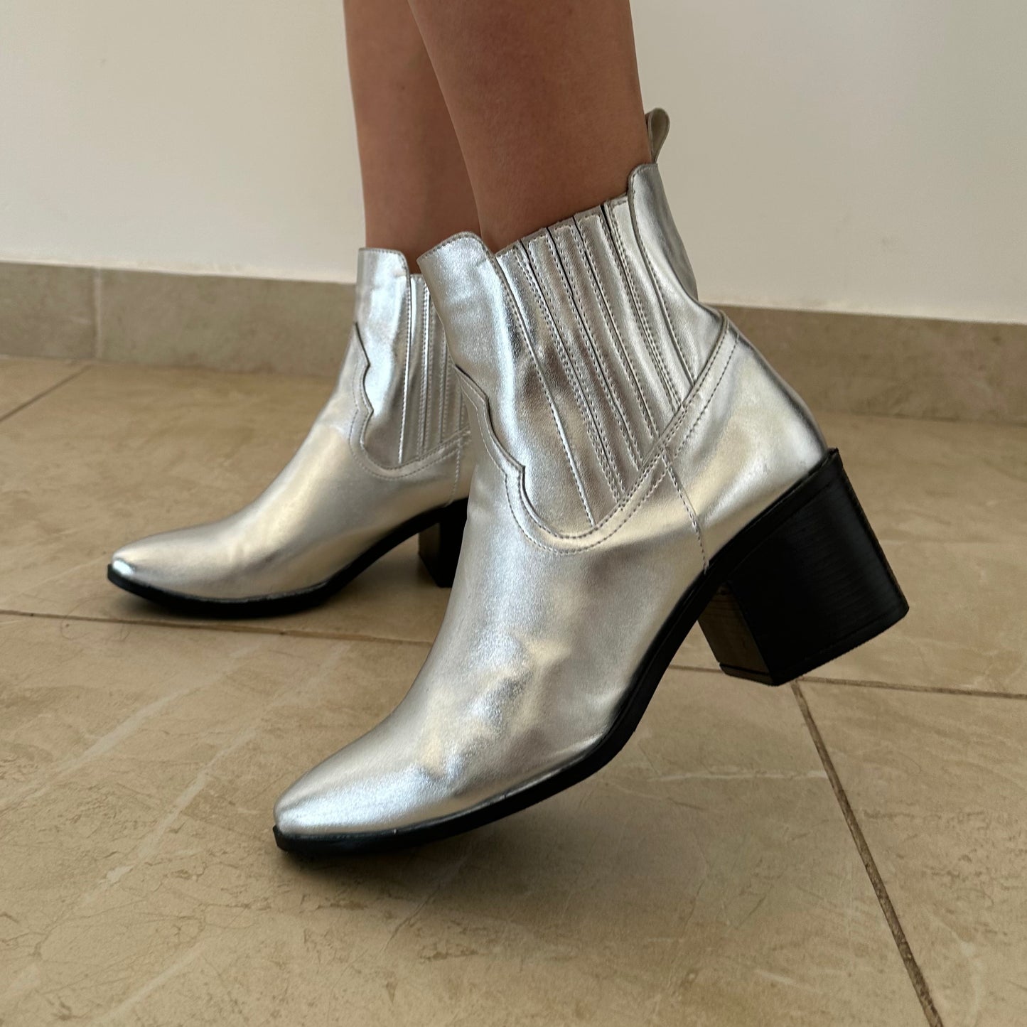 Texas Boots Plateado